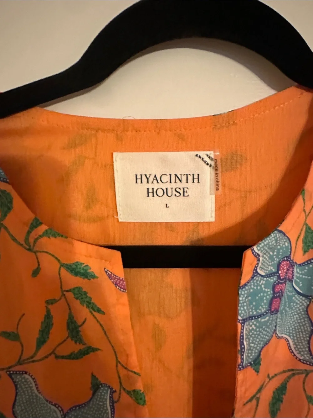 Orange Floral Tiered Maxi Dress with Puff Sleeves - Picture 2 of 3